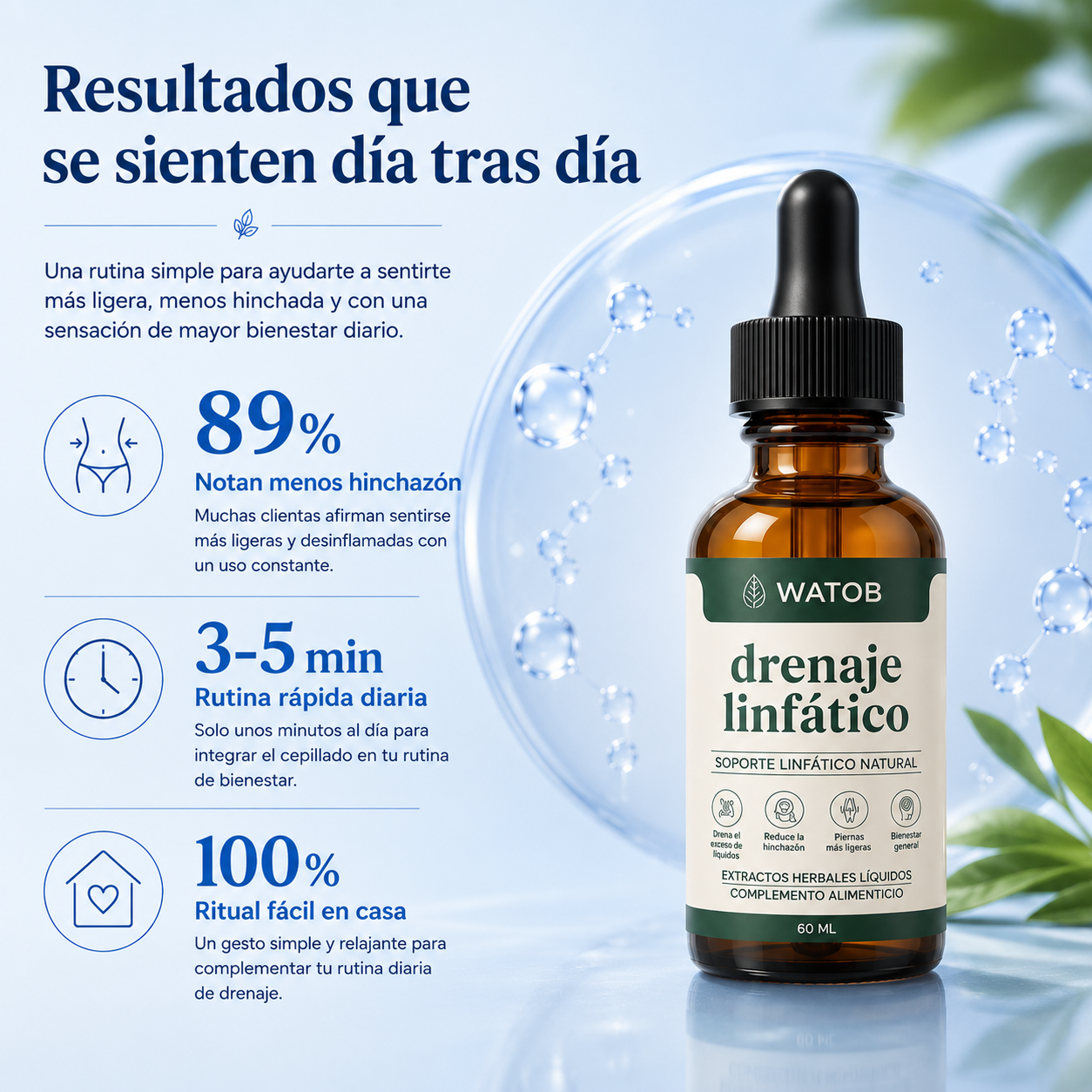 Watob Drops - Siente la ligereza de un cuerpo en equilibrio.