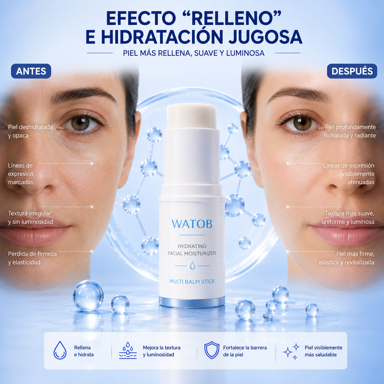 Bálsamo Corrector de Líneas de Expresión - Piel más lisa, jugosa y confortable