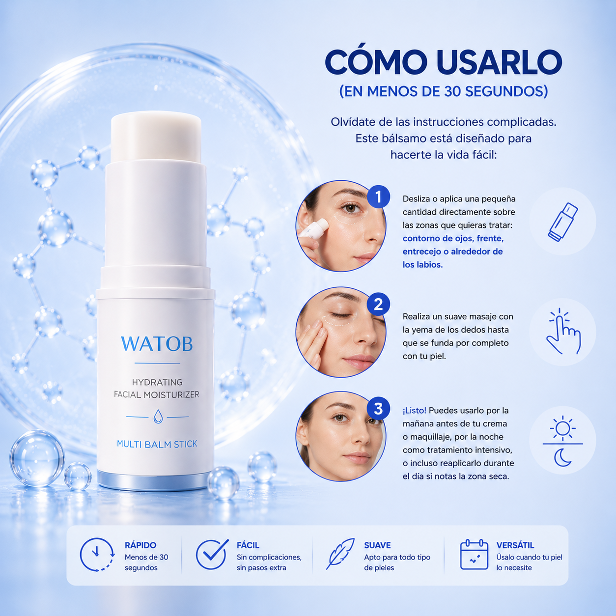 Bálsamo Corrector de Líneas de Expresión - Piel más lisa, jugosa y confortable