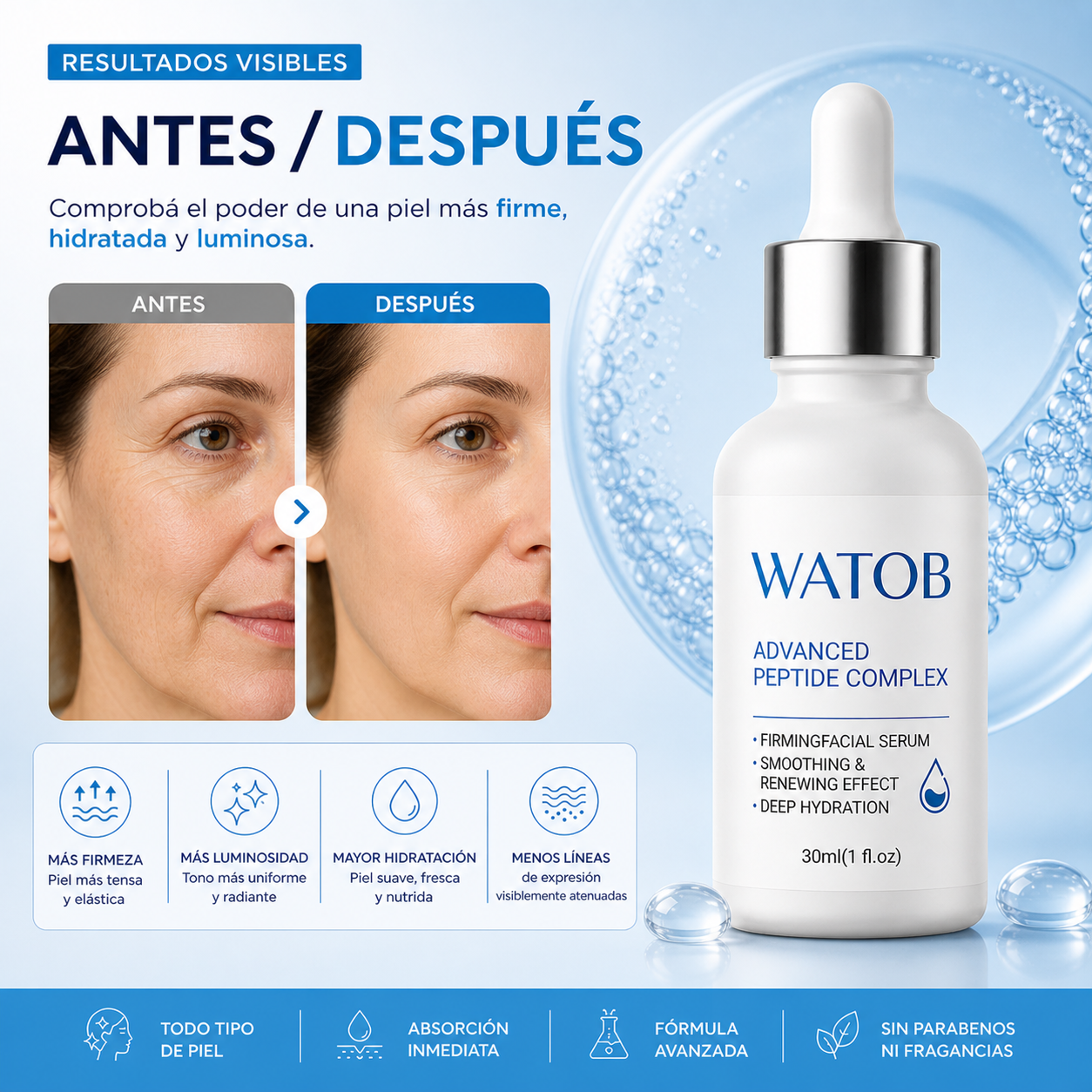 Sérum Facial Reafirmante De Botox - piel más firme y rellena