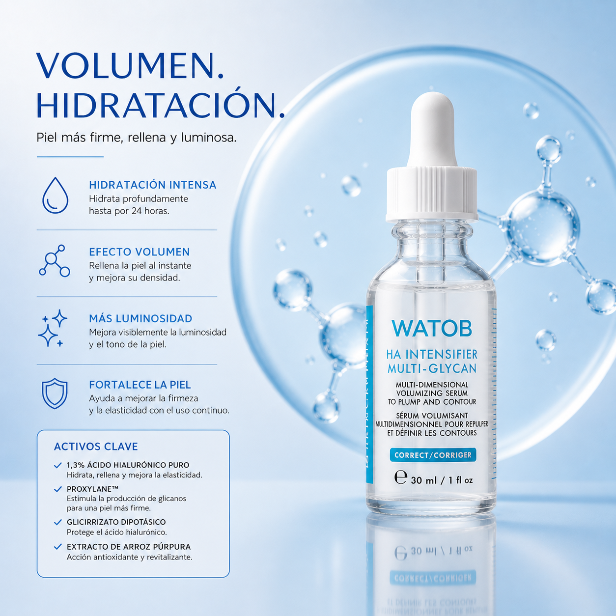 HA Intensifier Multi-Glycan - Sérum de ácido hialurónico