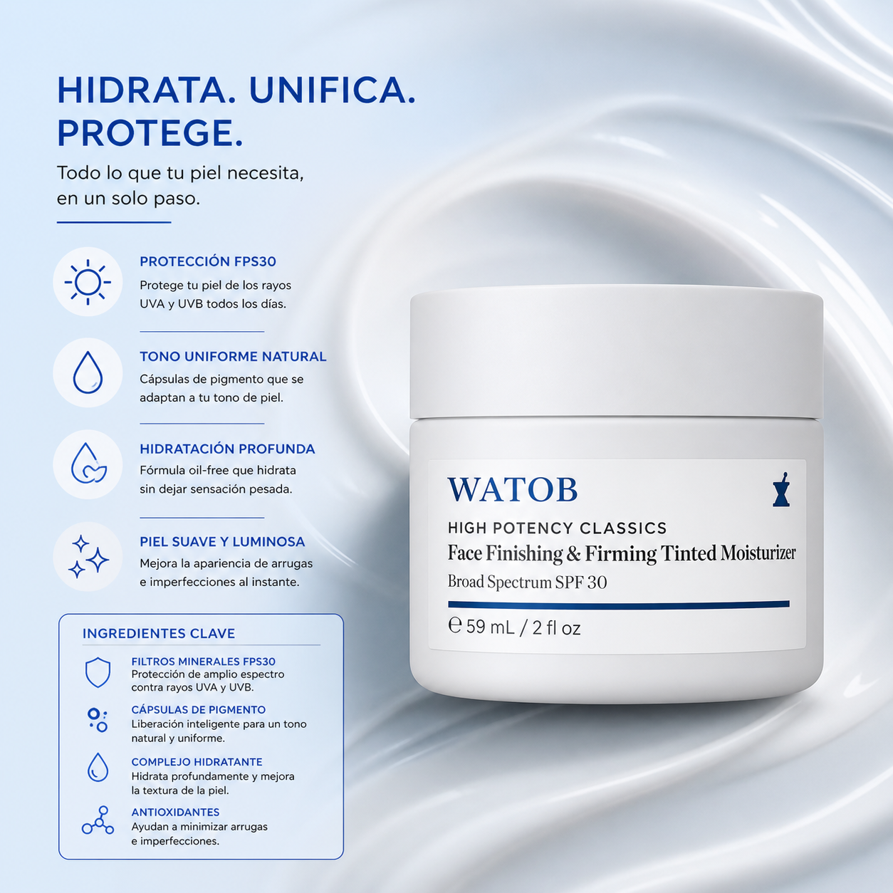 Crema Classics Face - Hidratación, firmeza y tono uniforme con un toque de color