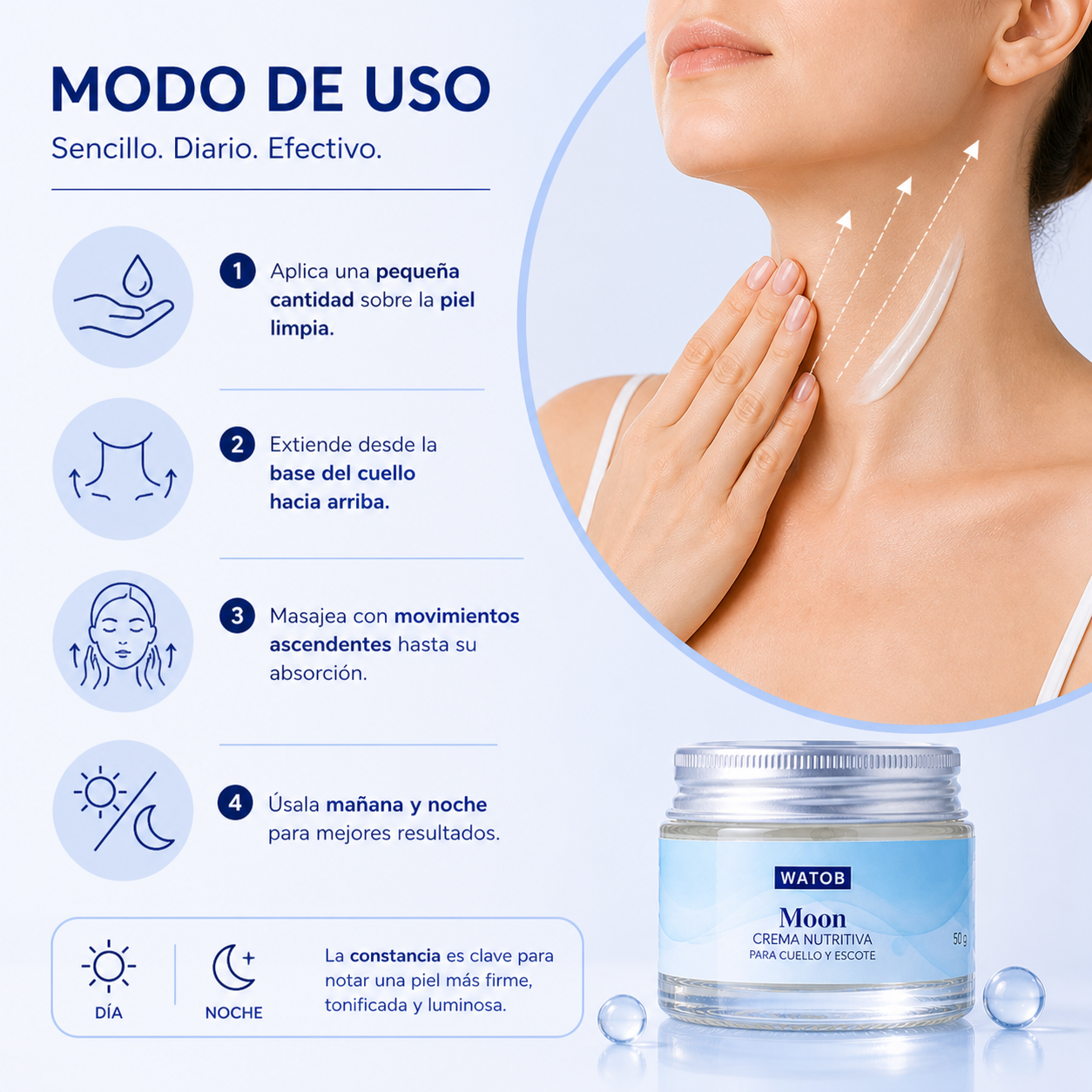 Crema Reafirmante Cuello & Escote Pro - Efecto reafirmante visible