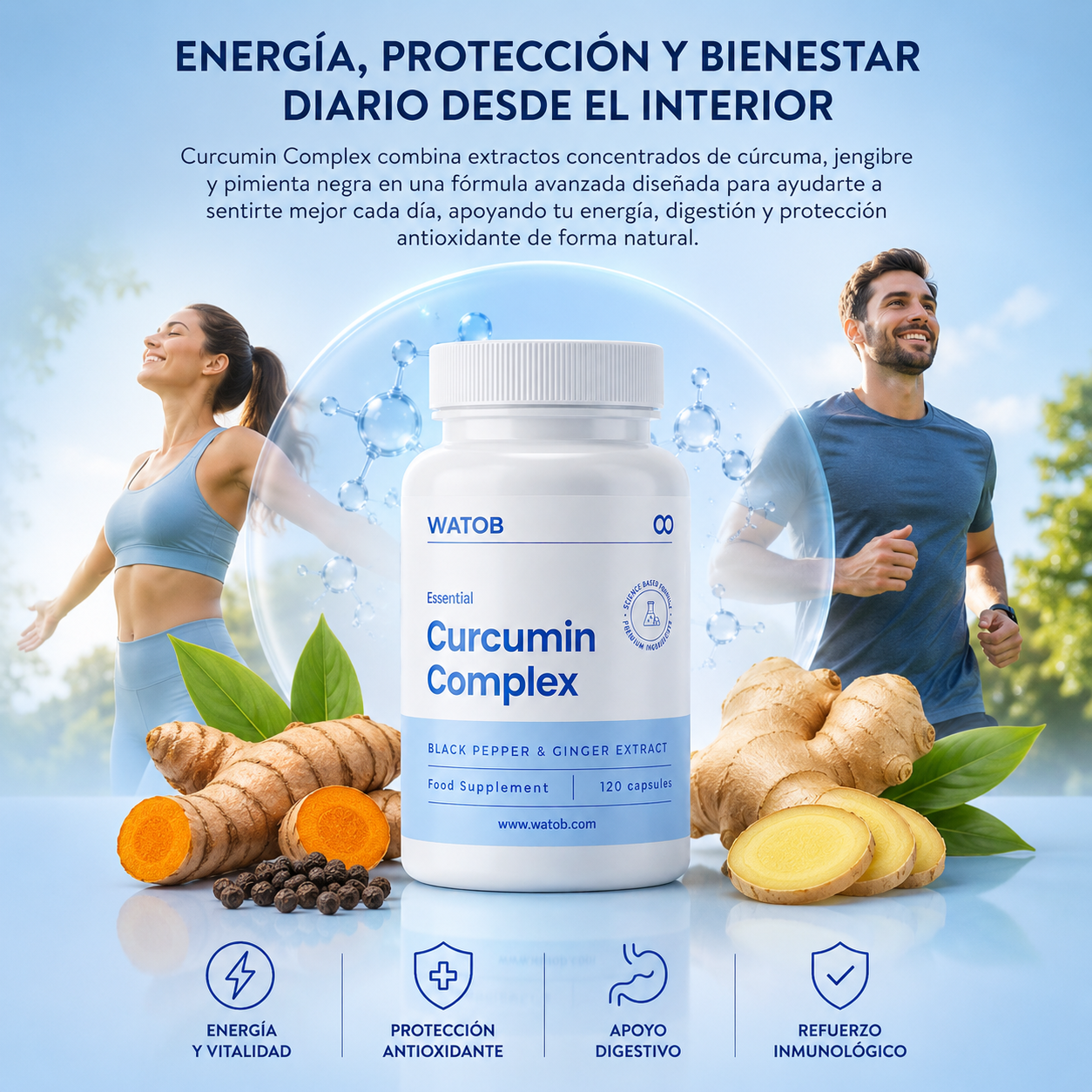 Curcumin Complex - Apoyo digestivo y confort estomacal