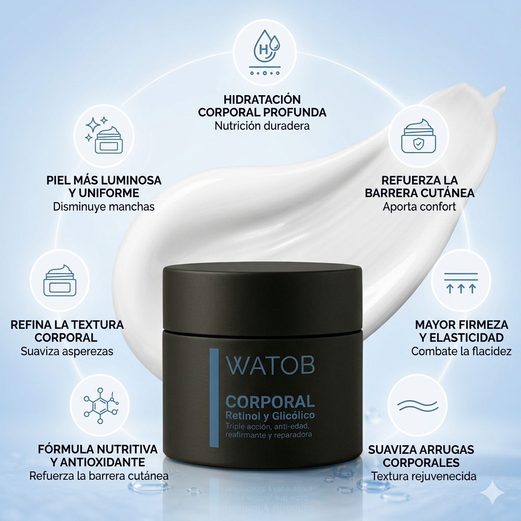 Corporal con Retinol y Glicólico  - Crema hidratante corporal
