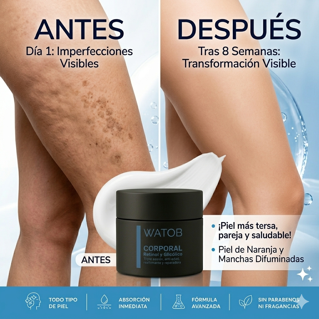 Corporal con Retinol y Glicólico  - Crema hidratante corporal